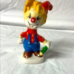 Vintage EDASA Clown Ceramic Figurines made in Brazil